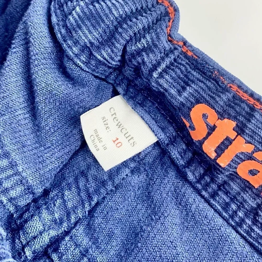 Crewcuts navy corduroy straight leg pants 10